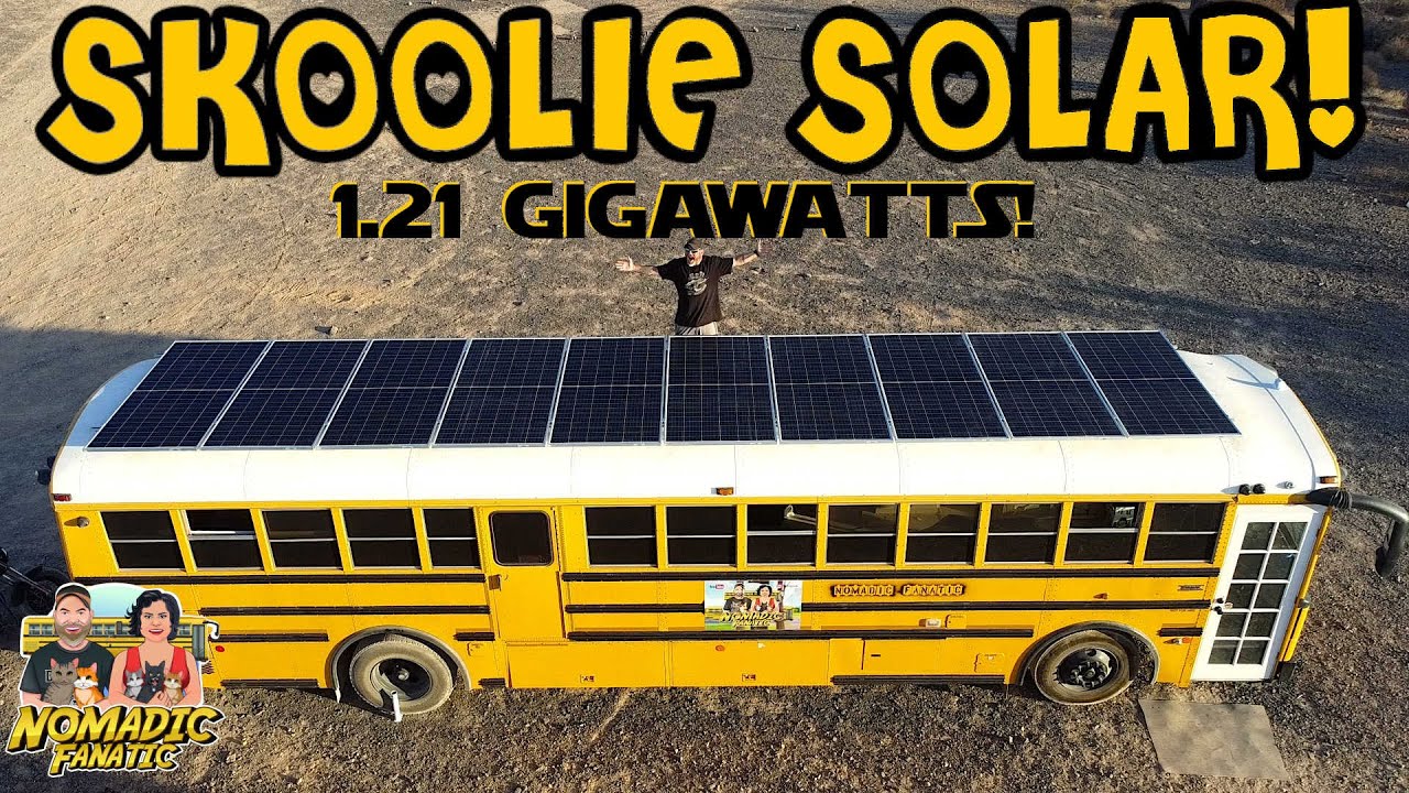 Skoolie Solar!!! 4,555 Watts on my Bus!!! Snap N Track Install (Low Profile)