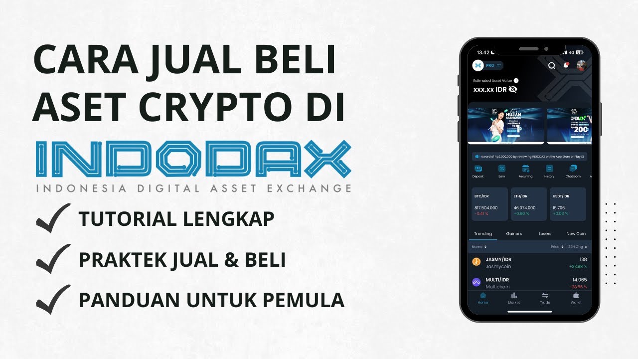Cara Jual Beli Aset Crypto Di Aplikasi Indodax