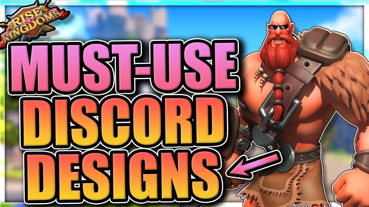 3 Discord Patterns to replicate [kingdom, alliance, and migration server] Rise of Kingdoms