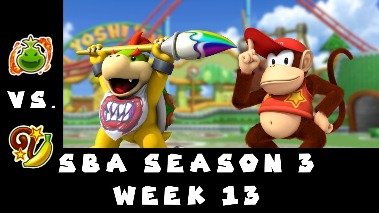 SBA S3 Week 13: Bowser Jr. Rookies vs. Diddy Monkeys