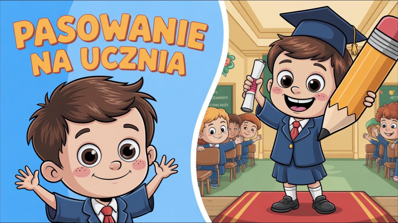 Pasowanie na Ucznia 🎵 Uroczysty Hymn dla Pierwszoklasisty | Bajkowe Piosenki