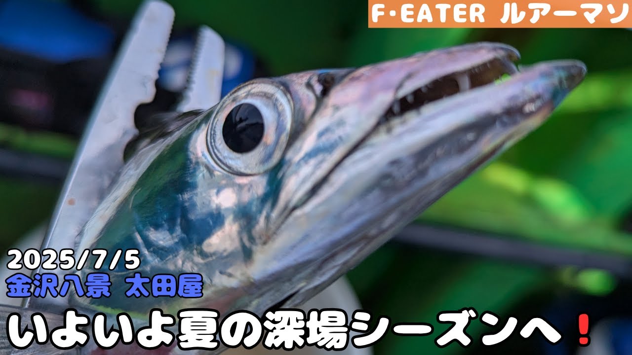 [太田屋]今年初、夏の深場ポイントに行ってきました[東京湾タチウオジギング]