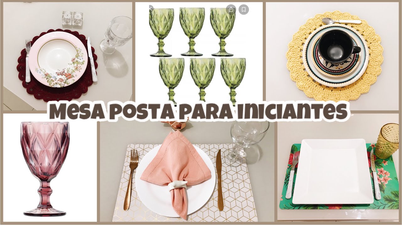 🍽 Mesa posta para iniciantes - 😍 Por onde começar❓Simplifique