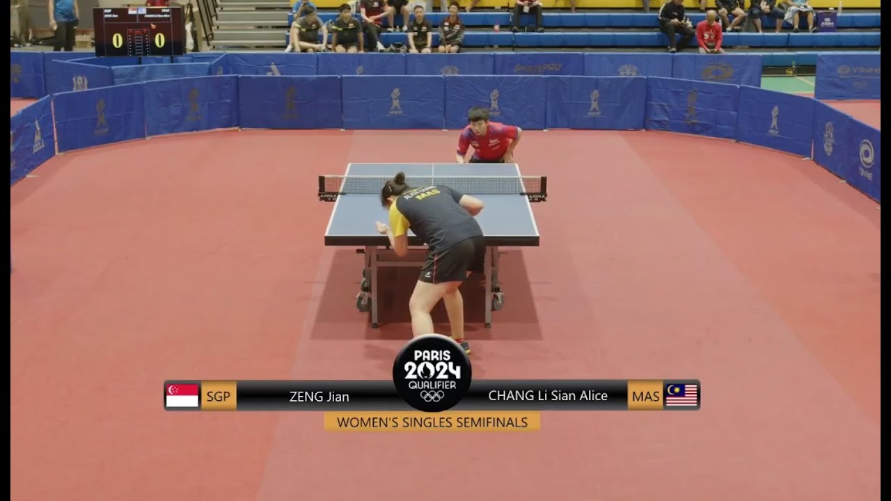 Alice Chang (MAS) Vs Zeng Jian (SGP) | SEA Olympic Qualifiers 2024 | Women's Single's SF