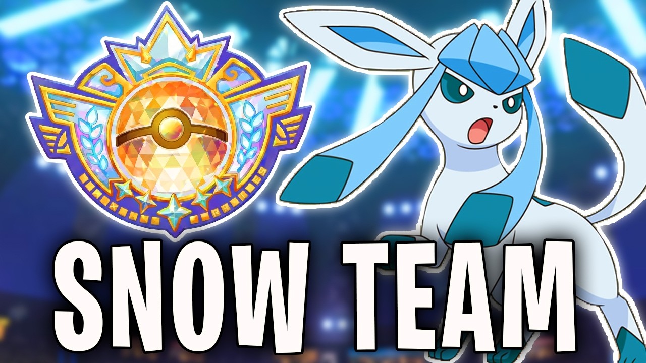 Pokeaim's GLACEON SNOW Team In CHAMPION TIER is CRAZY...