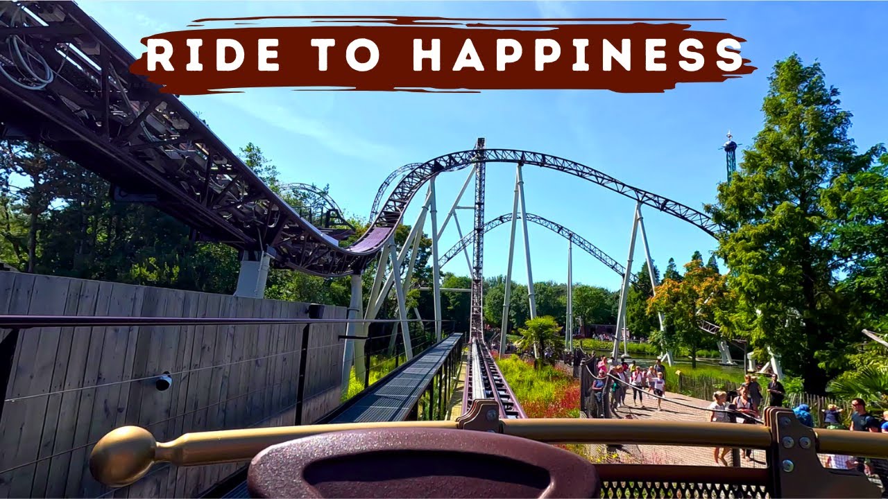 Ride to happiness on ride first row 4K POV / Plopsaland