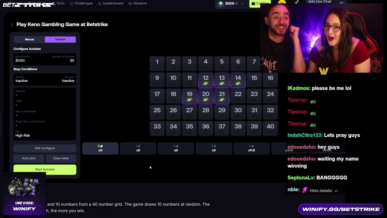 1000x KENO HIT