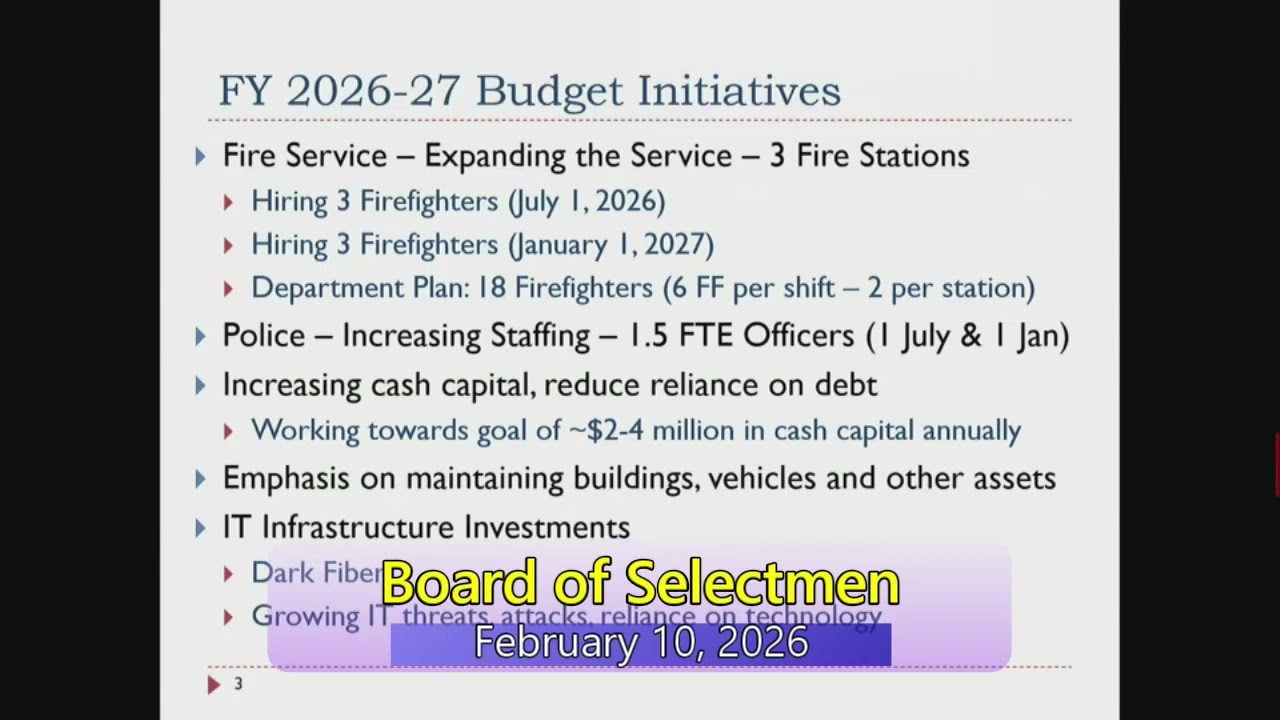 East Lyme, CT Board of Selectmen Special 02/10/2026