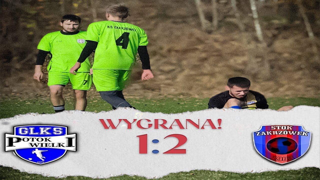 GLKS Potok Wielki vs KS Zakrzówek - 11 KOLEJKA B-KLASY (SKRÓT MECZU)
