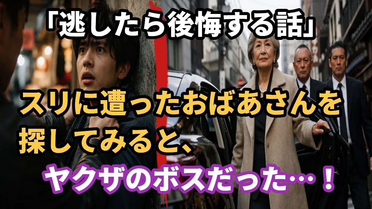 「痛快な」スリに遭ったおばあちゃんを救ってみたら、ヤクザのボスだった…！【日本感動ドラマ】