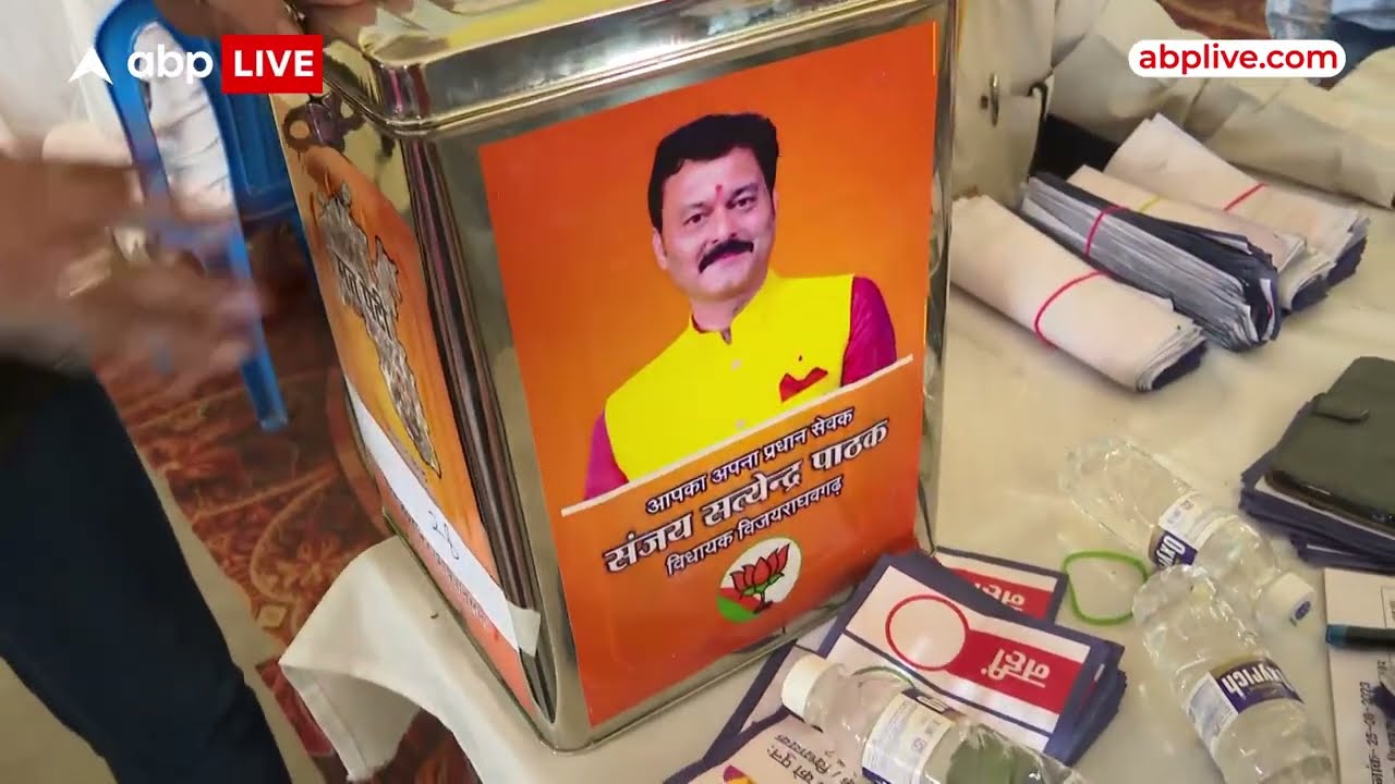 MP NEWS : Sanjay Pathak ने अपने इलाके विजयराघवगढ़ में कराया चुनाव, वोटों की गिनती जारी | ABP NEWS