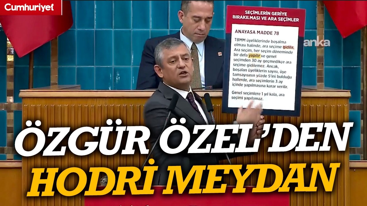 &Ouml;zg&uuml;r &Ouml;zel'den 'ara se&ccedil;im' &ccedil;ıkışı! Meclis k&uuml;rs&uuml;s&uuml;nden meydan okudu