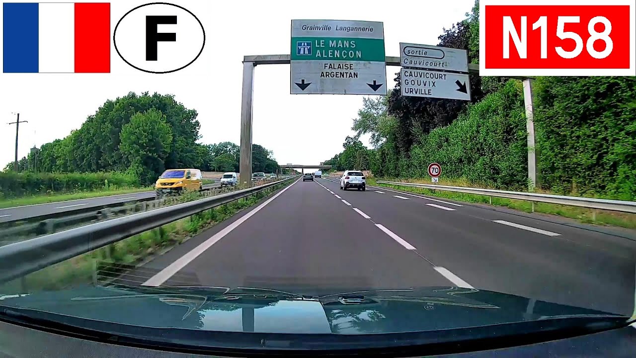 France: N158 - Rocquancourt à Falaise (A88)