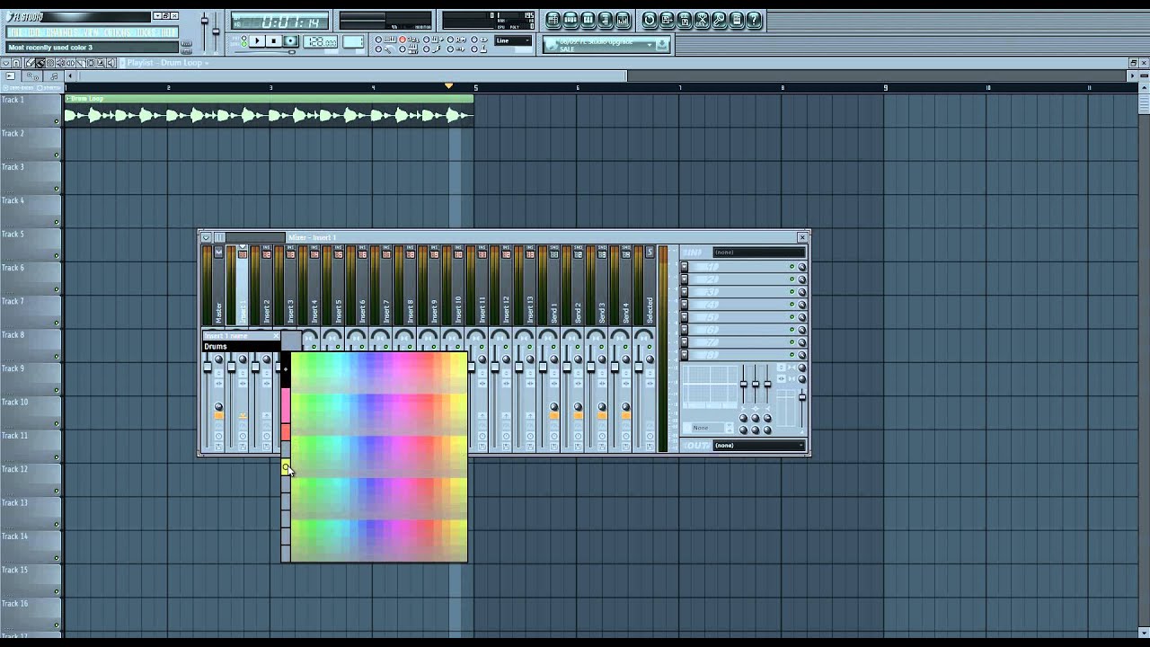 Preparing for Parallel Compression in FL Studio 11 (Mixer Routing)