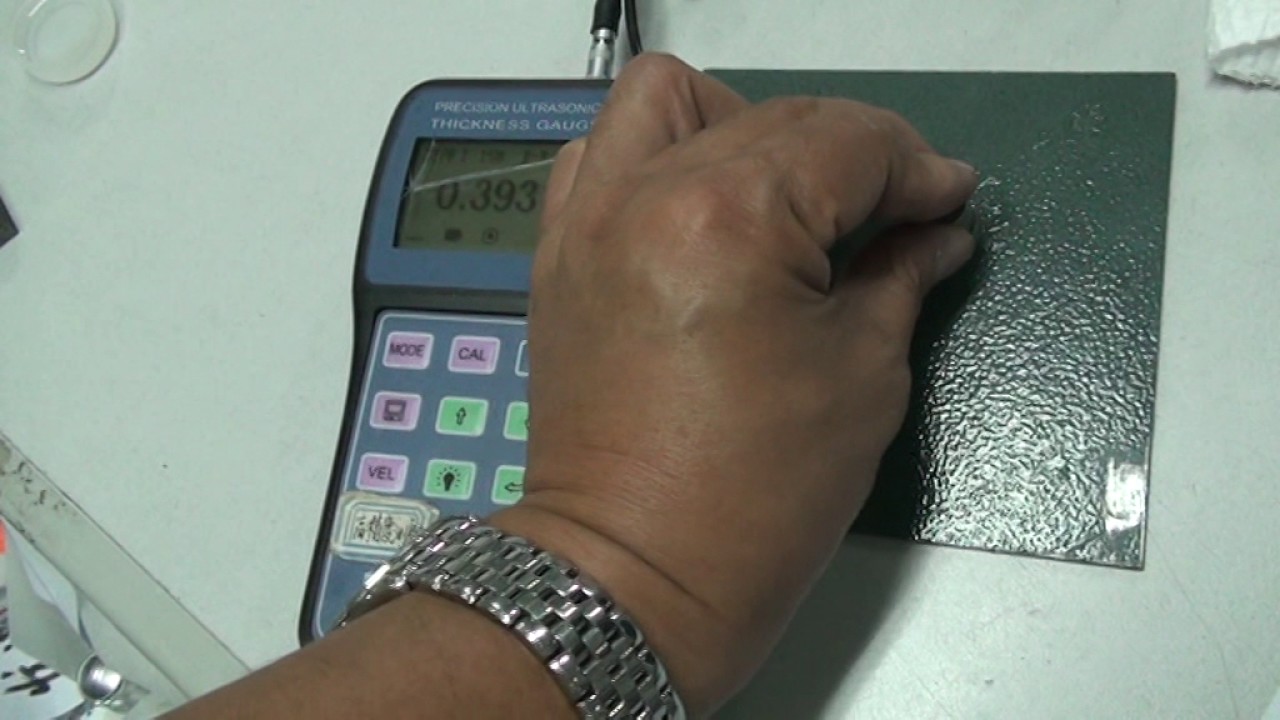 TIME2170 TT700 Thru-Coating Ultrasonic Thickness Gauge Tests Thickness of a Security Door