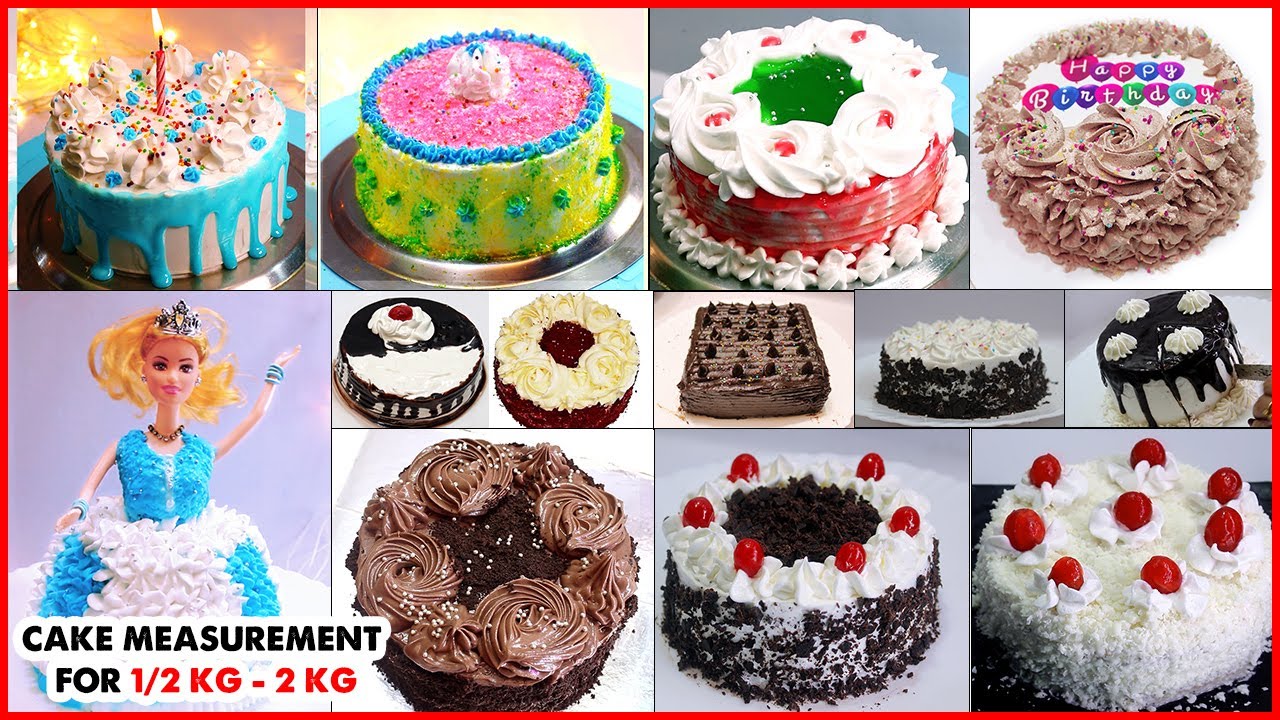 Perfect cake measurement and cake tin size for 1/2 kg cake to 2 kg cake | Cake baking tips in tamil