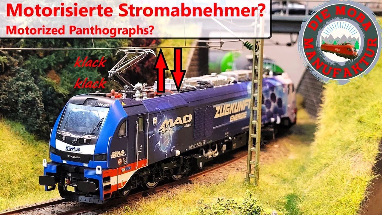 BRAUCHT man das? Digital motorisierte Stromabnehmer auf der Lok - Tutorial  Modelleisenbahn H0 1/87