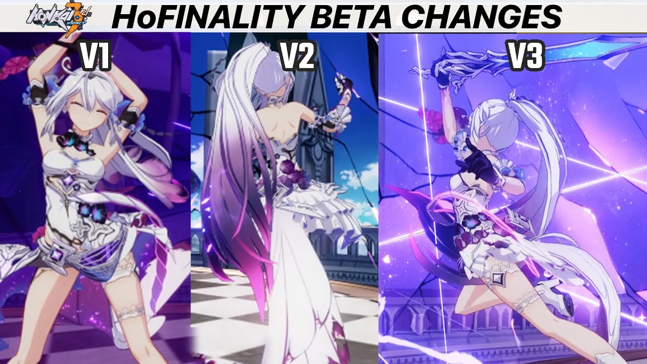 Honkai 6.4 - Herrscher of Finality V1 V2 V3 Animation Changes