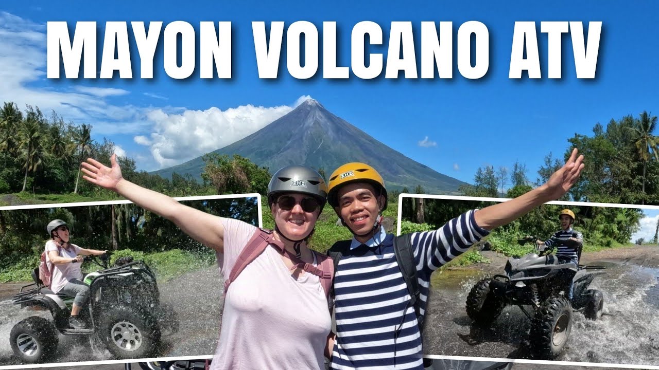 Filipino-Swiss couple in the Philippines: Mayon Volcano ATV Adventure!