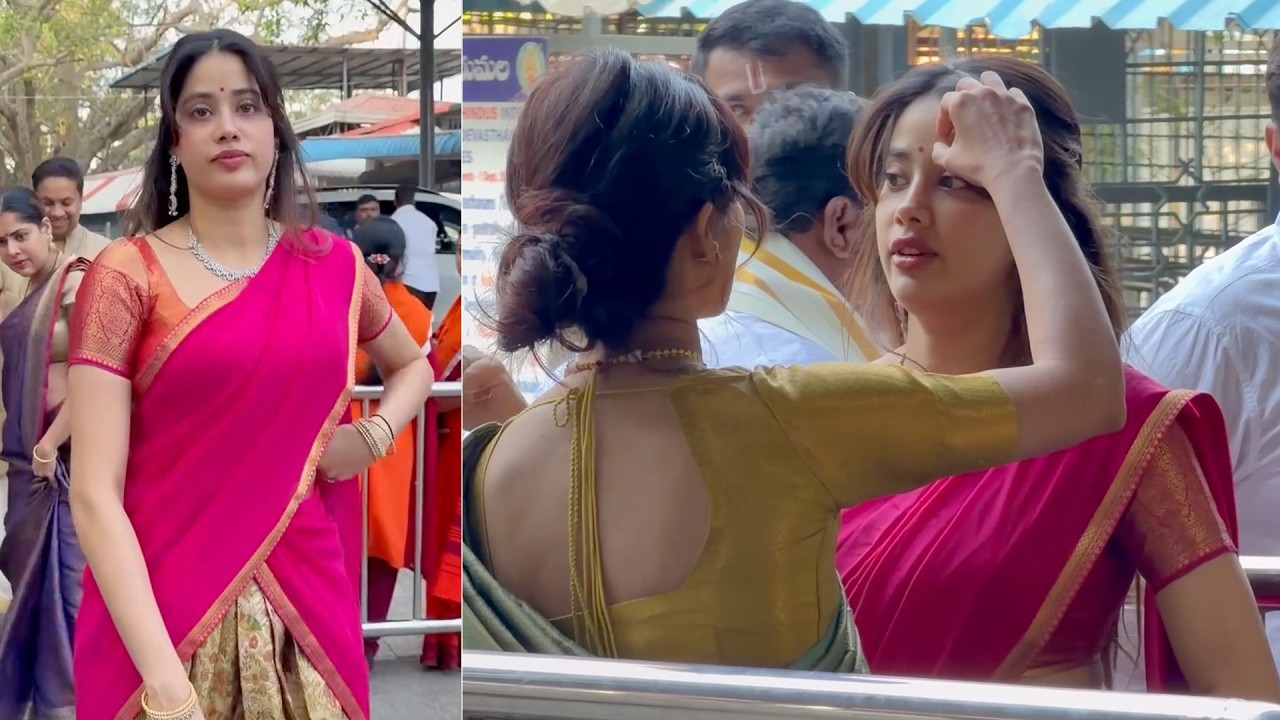 Actress Janhvi Kapoor Visits Tirumala Temple | MS Talkies