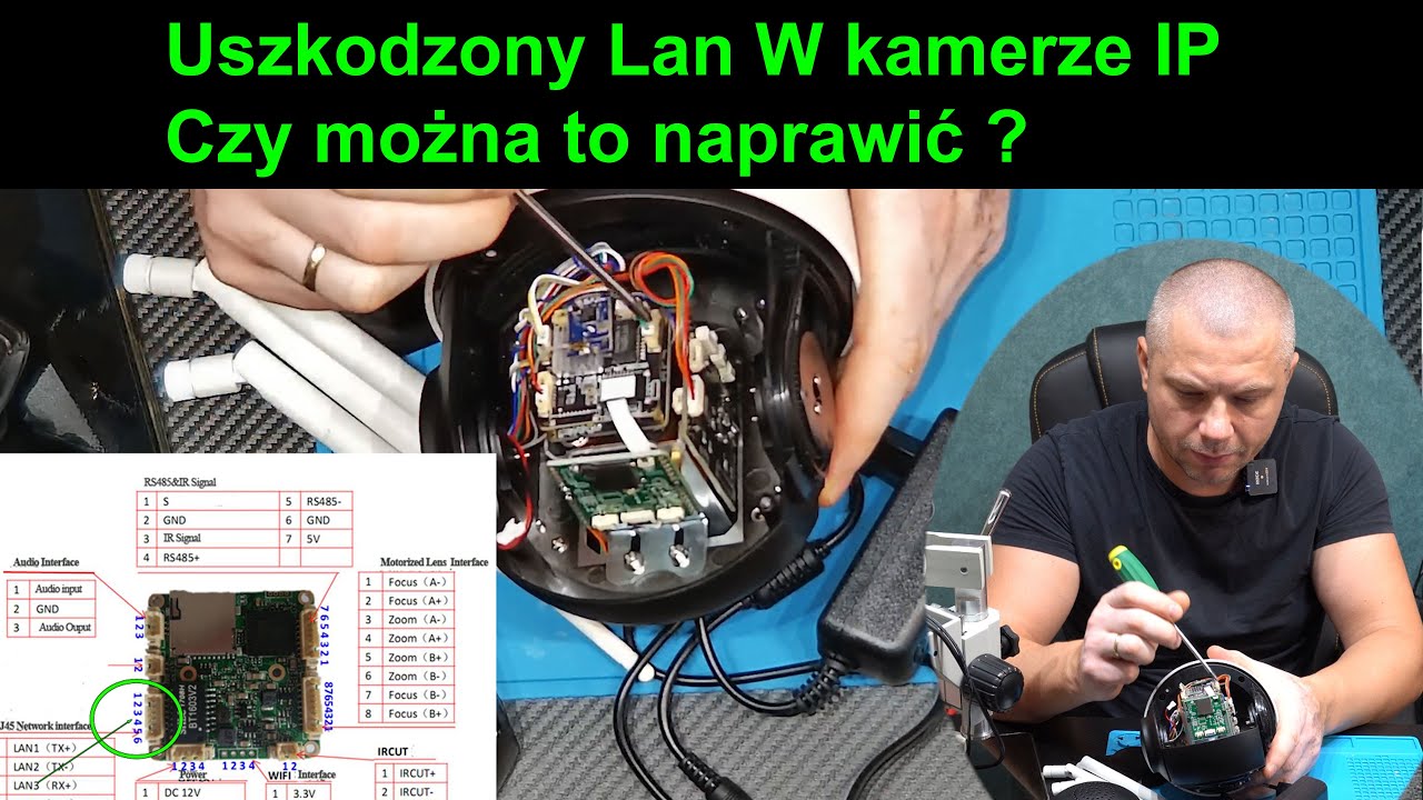 Kamera IP z uszkodzonym LAN, Czy uda się naprawić ? Naprawa  - Krok po Kroku!