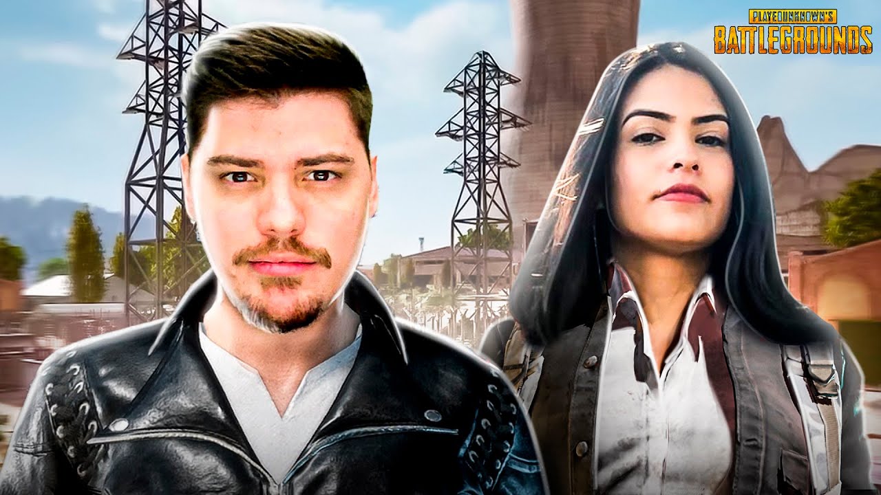 ME ENCONTREI COM UMA STREAMER NO DUO ALEATORIO - PUBG