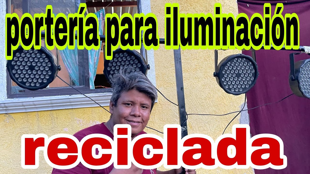 Crea tu propia portería para iluminación con material reciclado