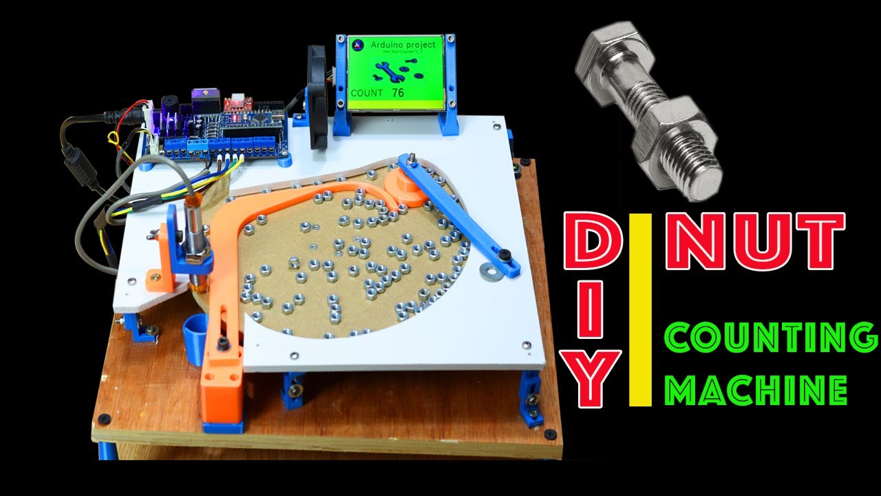 Semi Automatic NUT Counting Machine | DIY | Arduino Project | Experiment UAE