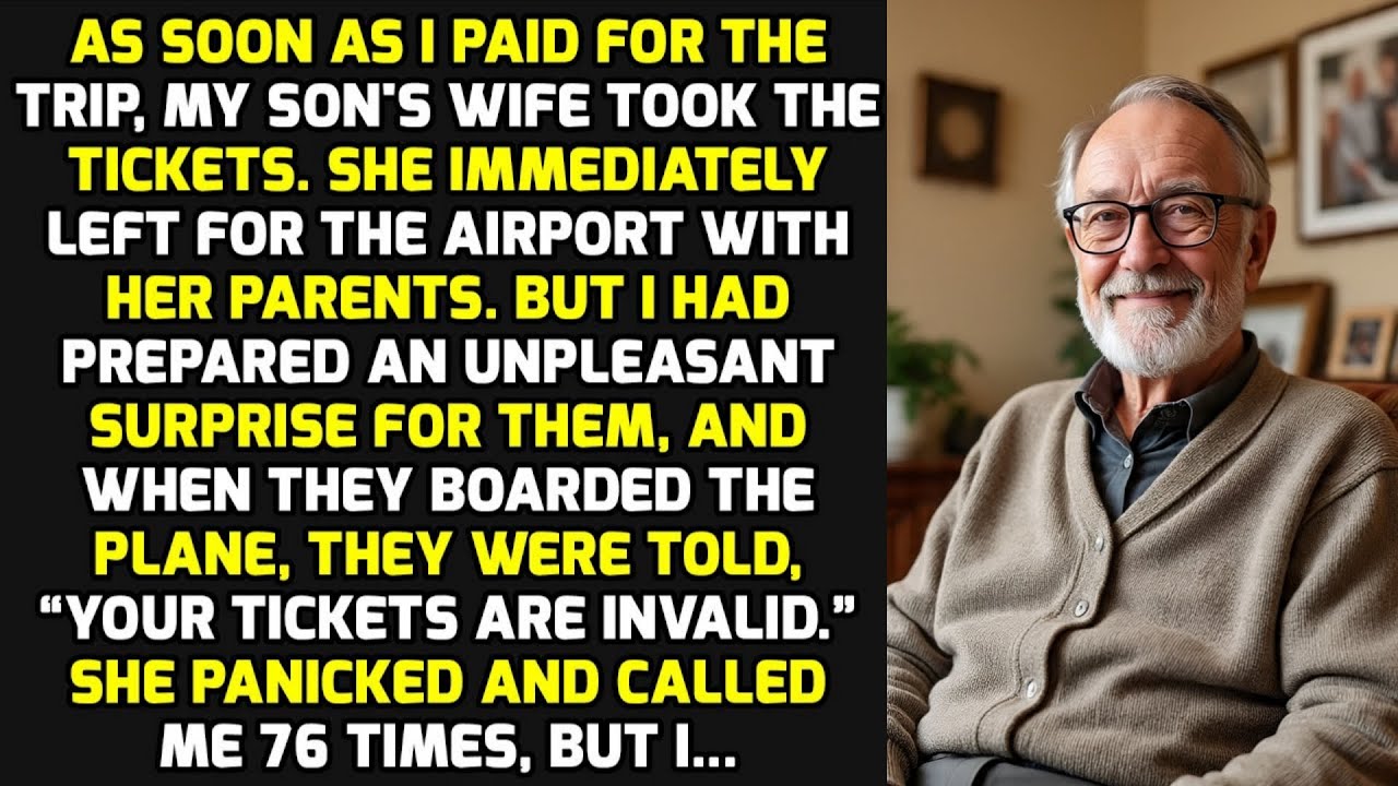 As Soon As I Paid For The Trip, My Son's Wife Took The Tickets. But I Canceled The Cruise... STORIES
