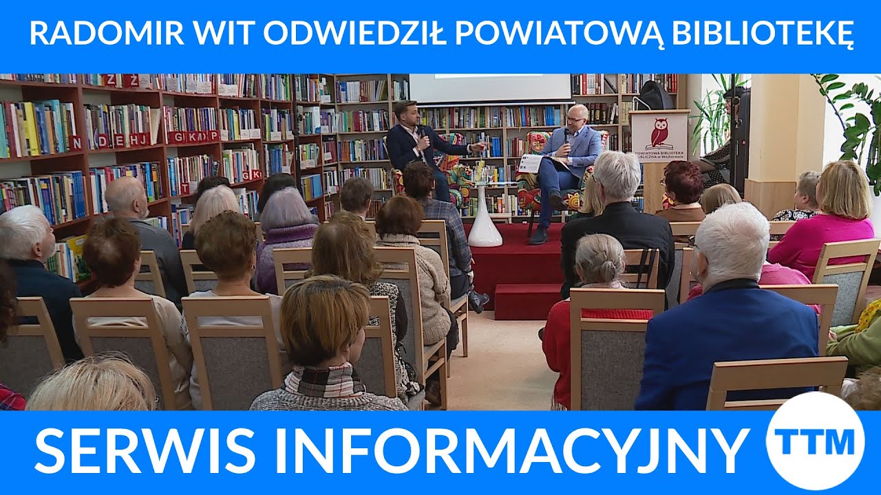 Radomir Wit odwiedził powiatową bibliotekę 