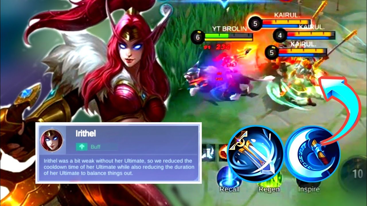MLBB :  Buffed Irithel Best Build Critical Damage 2023 / Build Top 1 Global Irithel ~ Mobile Legends