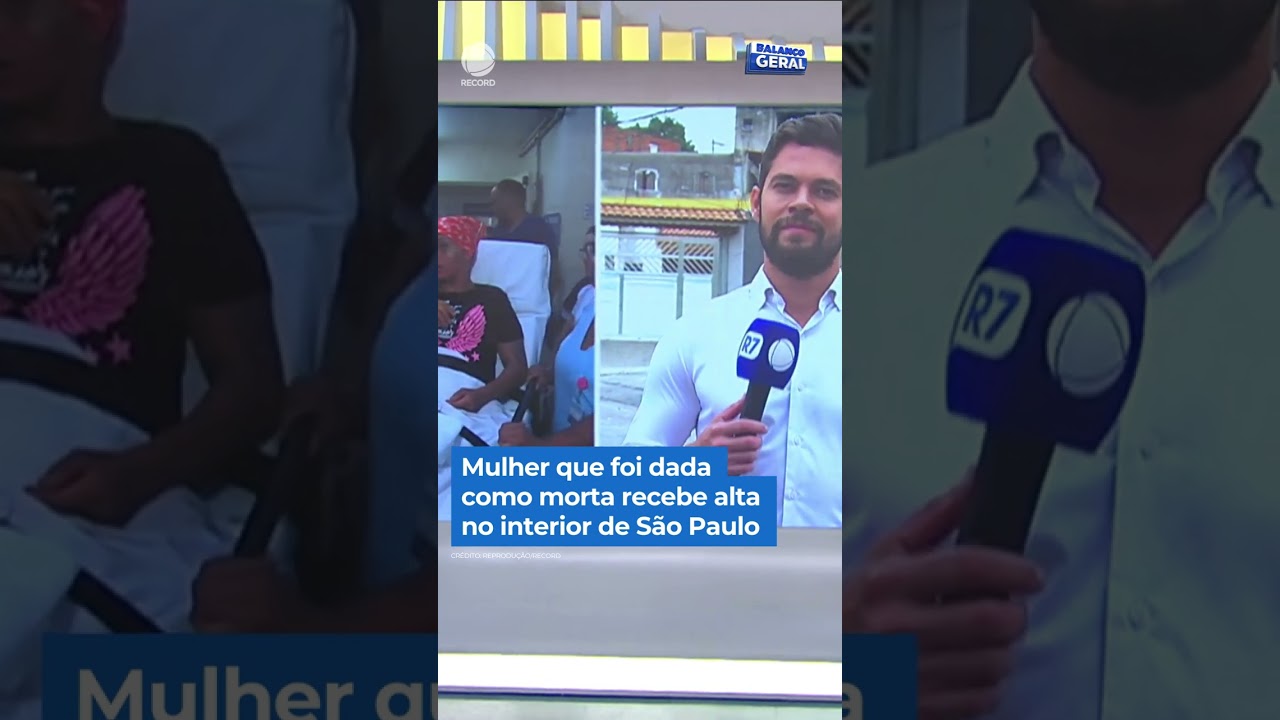 Mulher que foi dada como morta receba alta #shorts #balancogeral