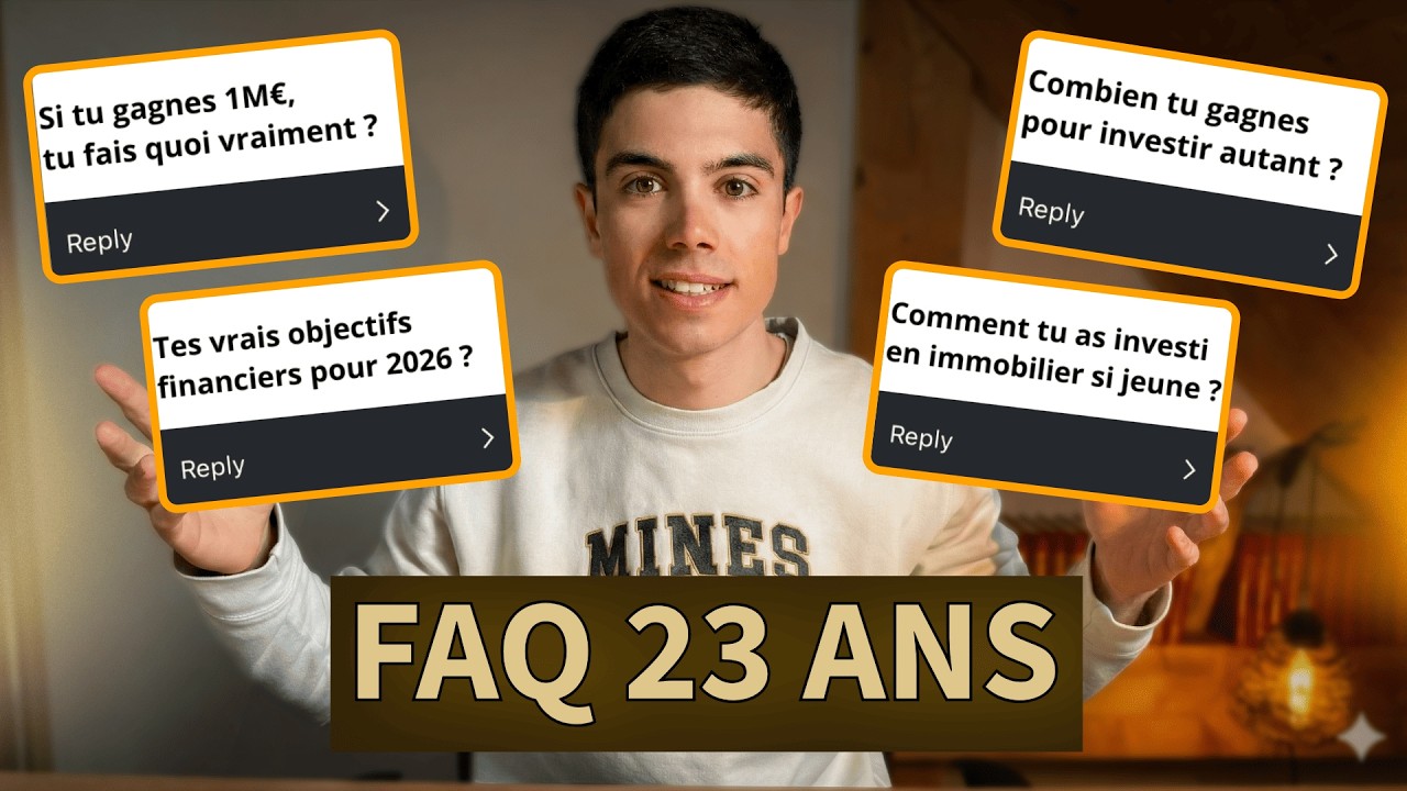 Résidence principale ou locatif ? S&P 500 en 2026 ? Je réponds à vos questions