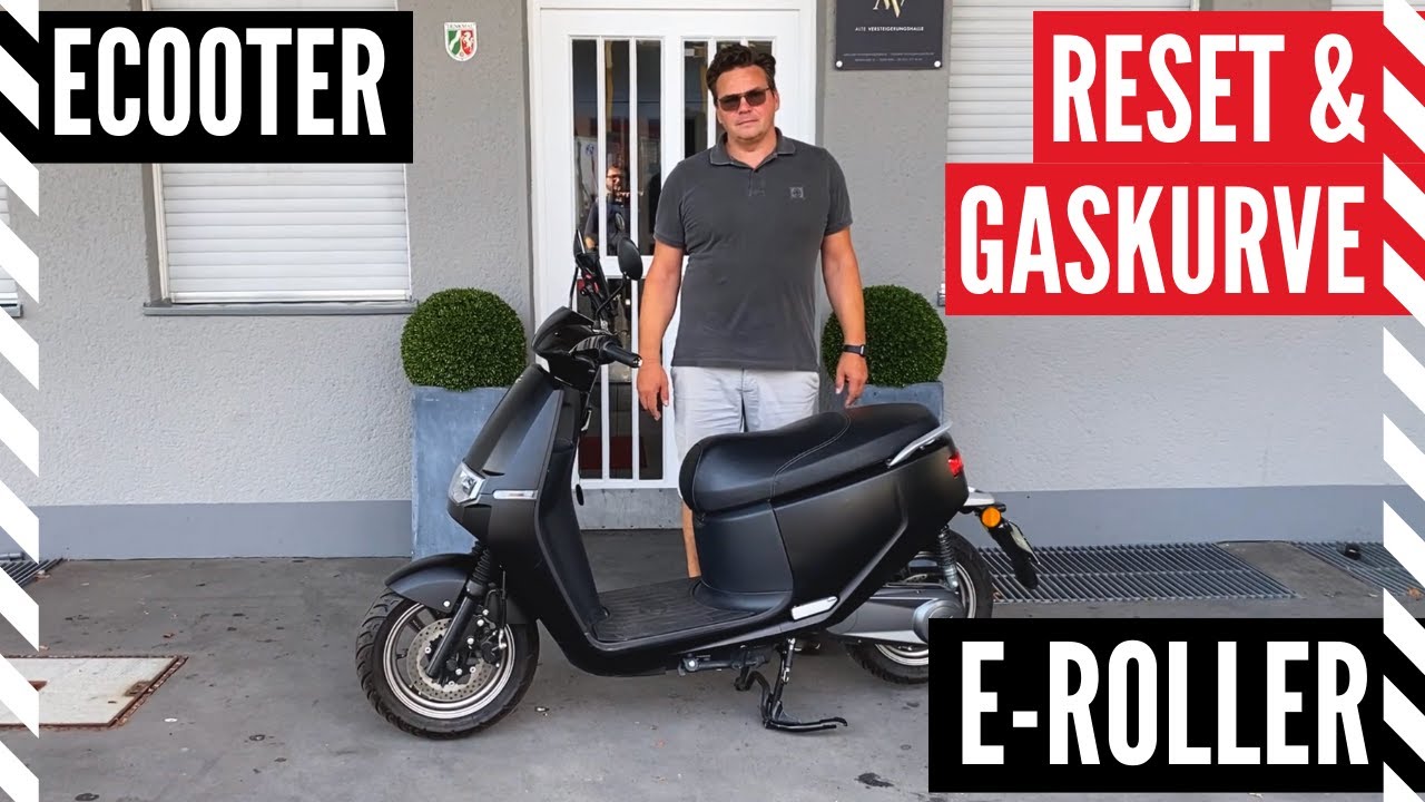 Elektroroller Ecooter - Reset und Gaskurve