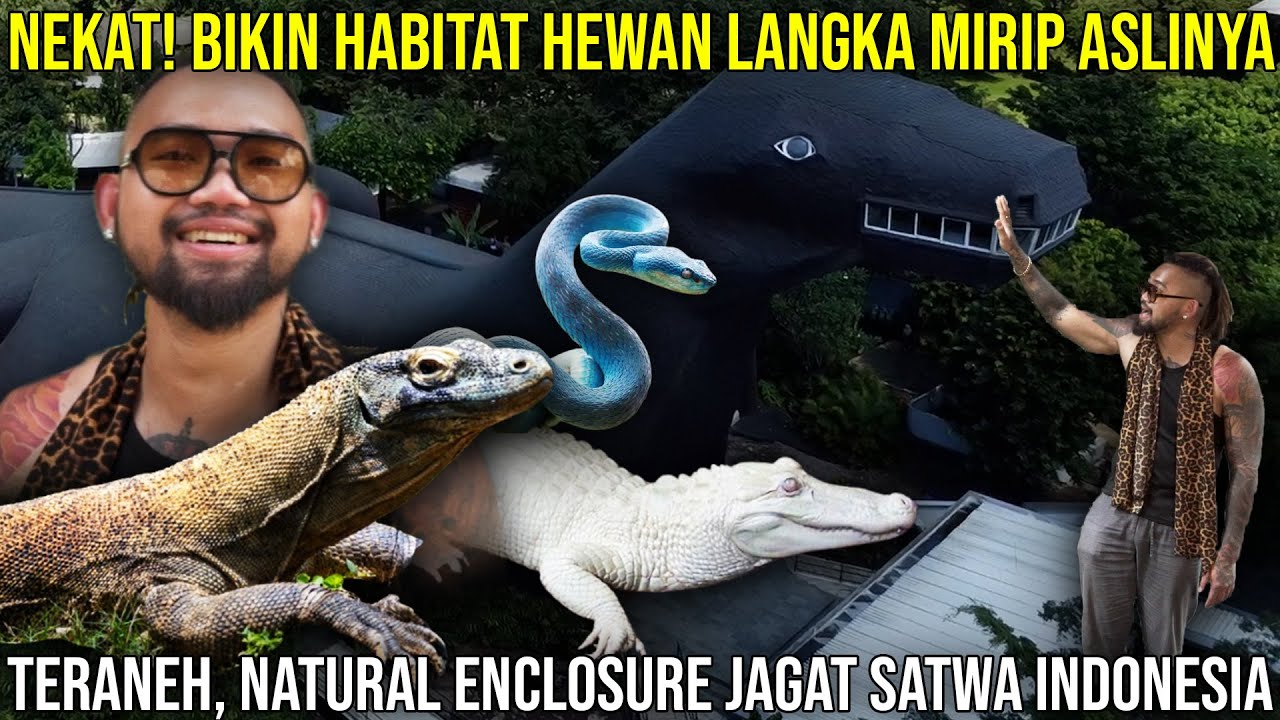 NEKAT! BIKIN HABITAT HEWAN LANGKA MIRIP ASLINYA || TERANEH, NATURAL ENCLOSURE JAGAT SATWA INDONESIA