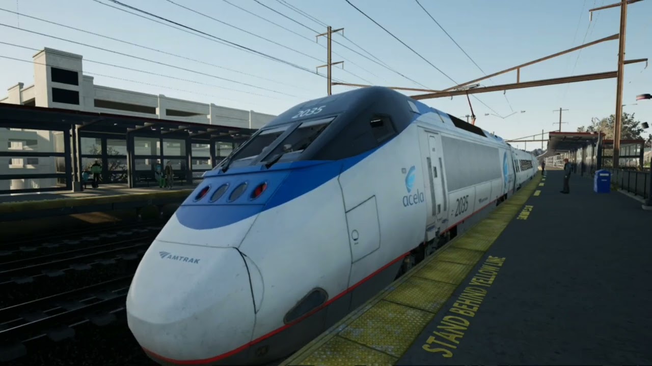 Amtrak Northeast Corridor NJ Transit Acela Acs64 NJ New York Trenton New Jersey Matropark Station.