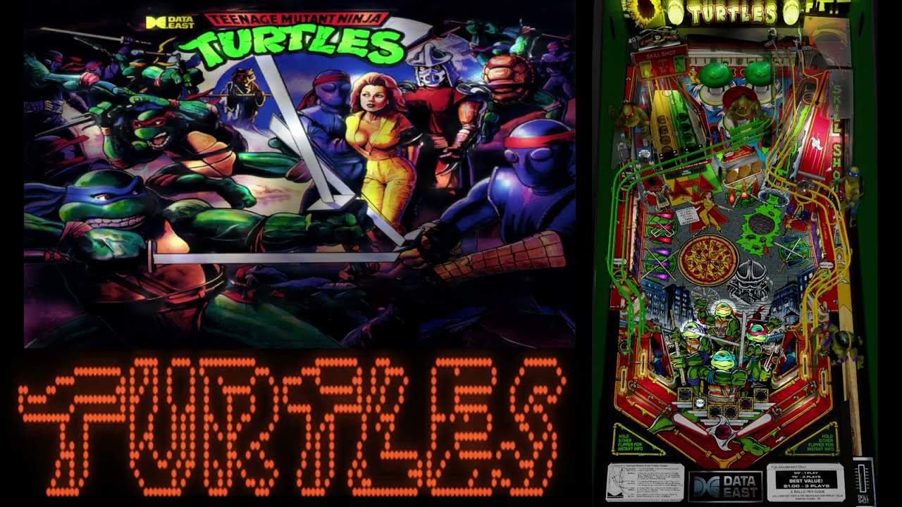 Teenage Mutant Ninja Turtles  – Visual Pinball Gameplay (Data East 1991) | VPX 10.8