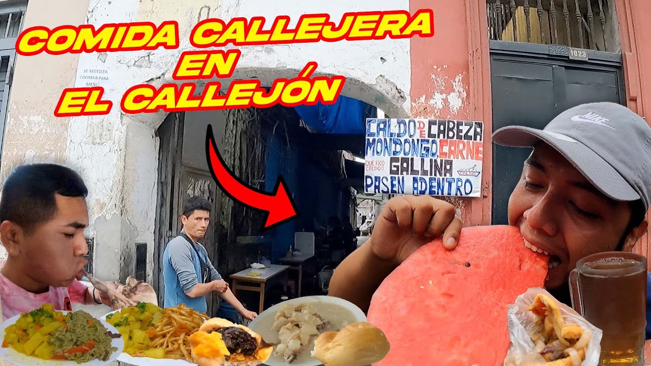 EL CALLEJON de QUINTA del CENTRO DE LIMA | COMIDA CALLEJERA 😋🍲🍗