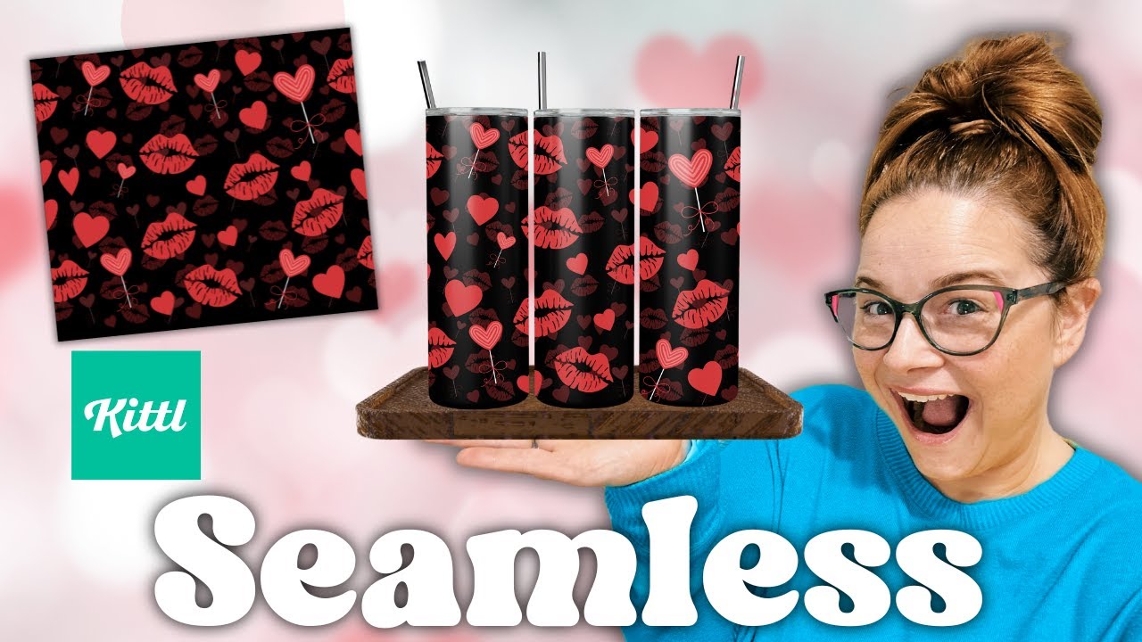 Seamless Tumbler Wraps using ONLY Kittl (Full walk-through)