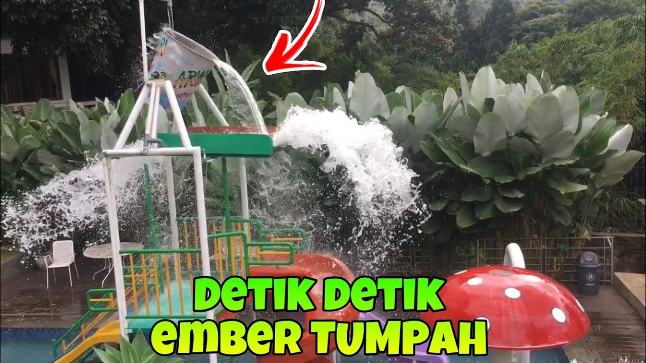 DETIK DETIK EMBER RAKSASA TUMPAH | BERENANG DI HOTEL ARIANDRI | WATERPARK MINI