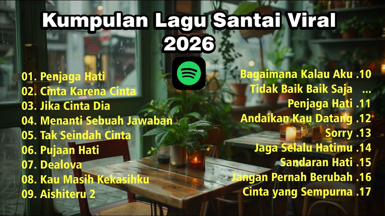 Kumpulan Lagu Santai Viral TikTok 2026 - Playlist Lagu Santai & Paling Dicari