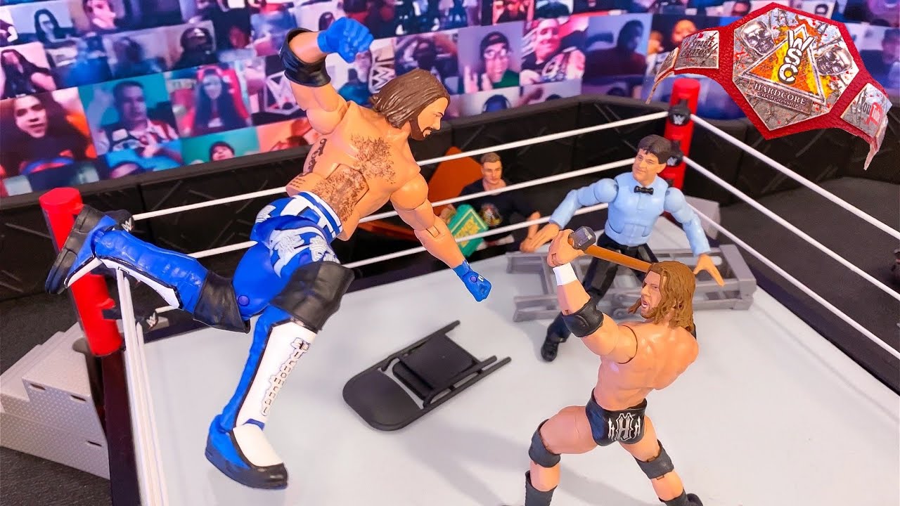 Triple H против AJ Styles — матч фигурок! Чемпионат хардкора