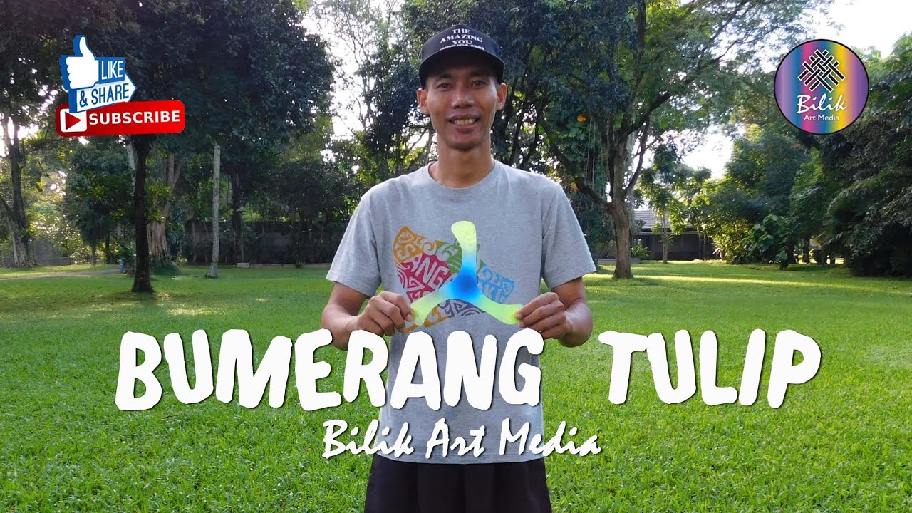 BUMERANG TULIP BILIK ART MEDIA | MAINAN ANAK EDUKATIF TRADISIONAL SPORT FUN | WA: 089637966451
