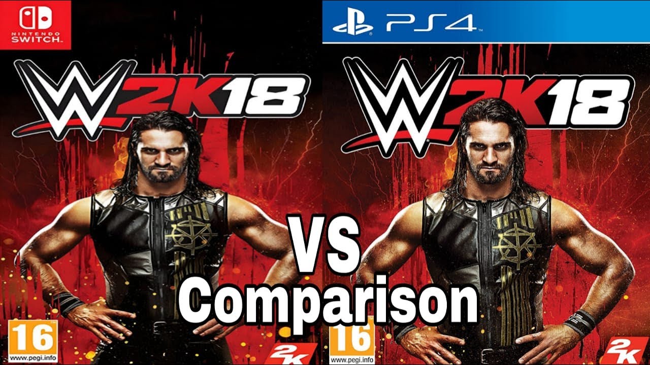 WWE 2k18 Nintendo Switch против PS4