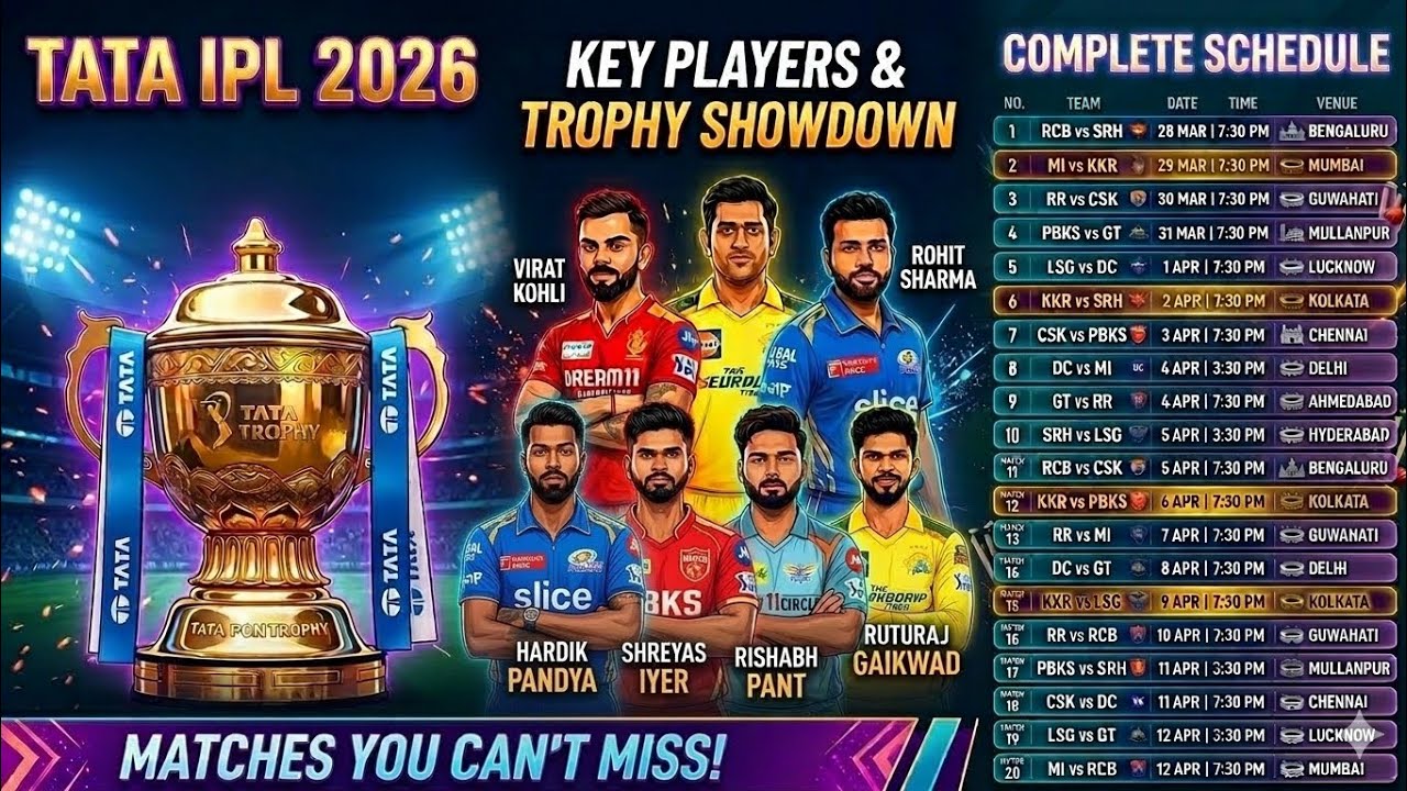 #IPL Schedule is Here! कौन बनेगा Champion? 🏆 #ipl #ipl2026 #rcbvssrh #rcb #srh 