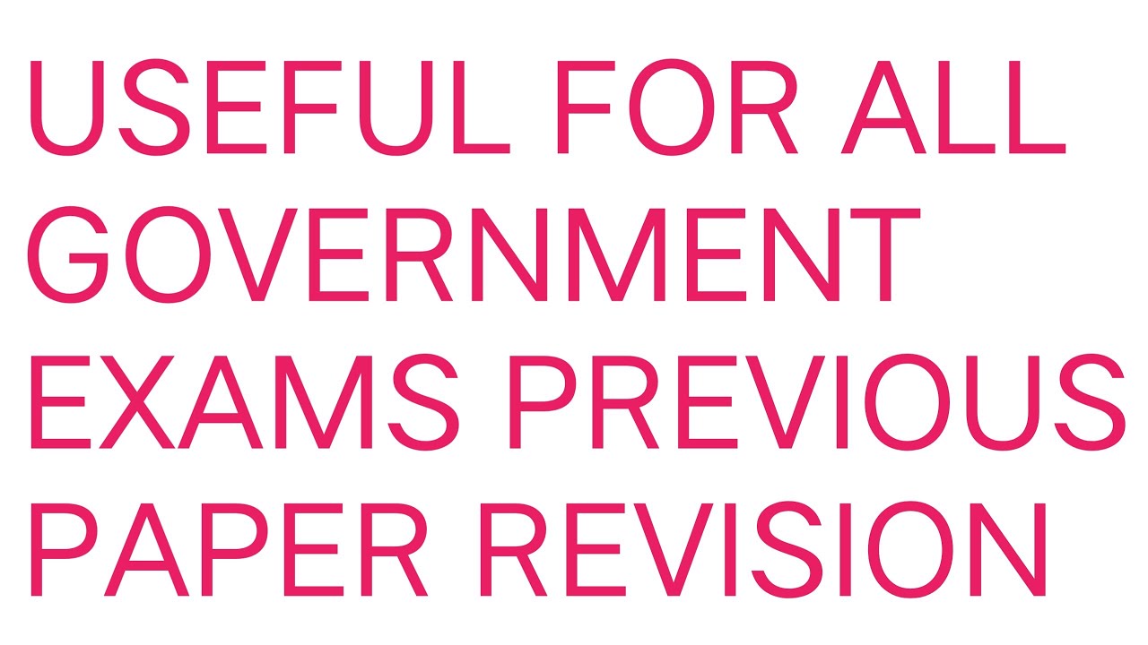 Useful for all government exams 