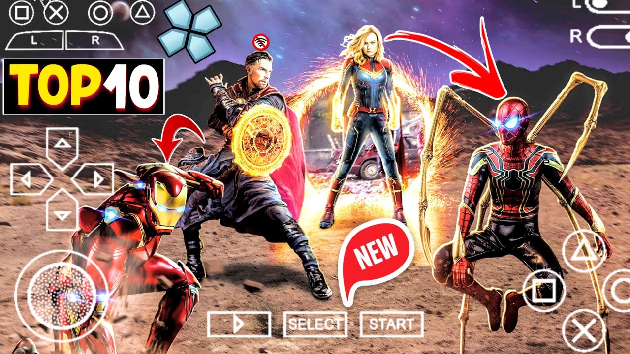 Top 5 Marvel Games for Android 2023 | Offline | High Graphics  - Avengers Game for android