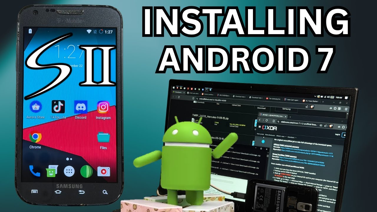 Installing Android 7 on the Galaxy S2 (Custom ROM)