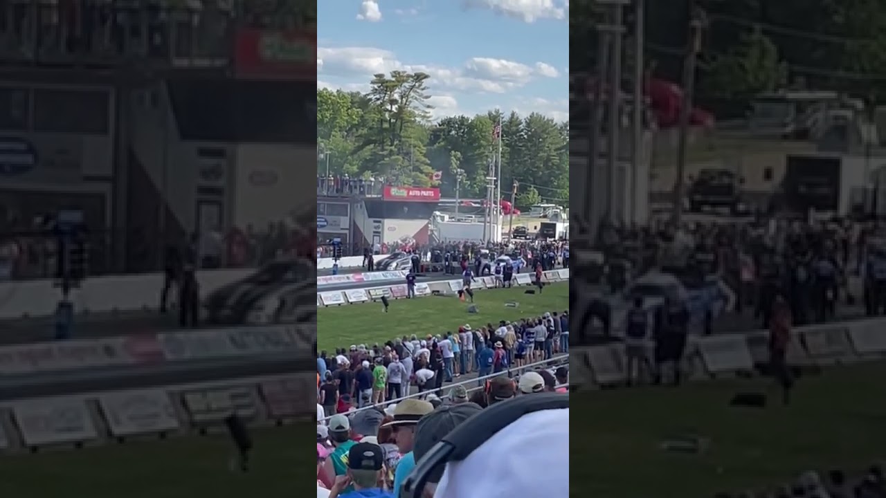 Funny Car Final - Matt Hagan (R) vs Robert Hight (L) - NHRA New England Nationals