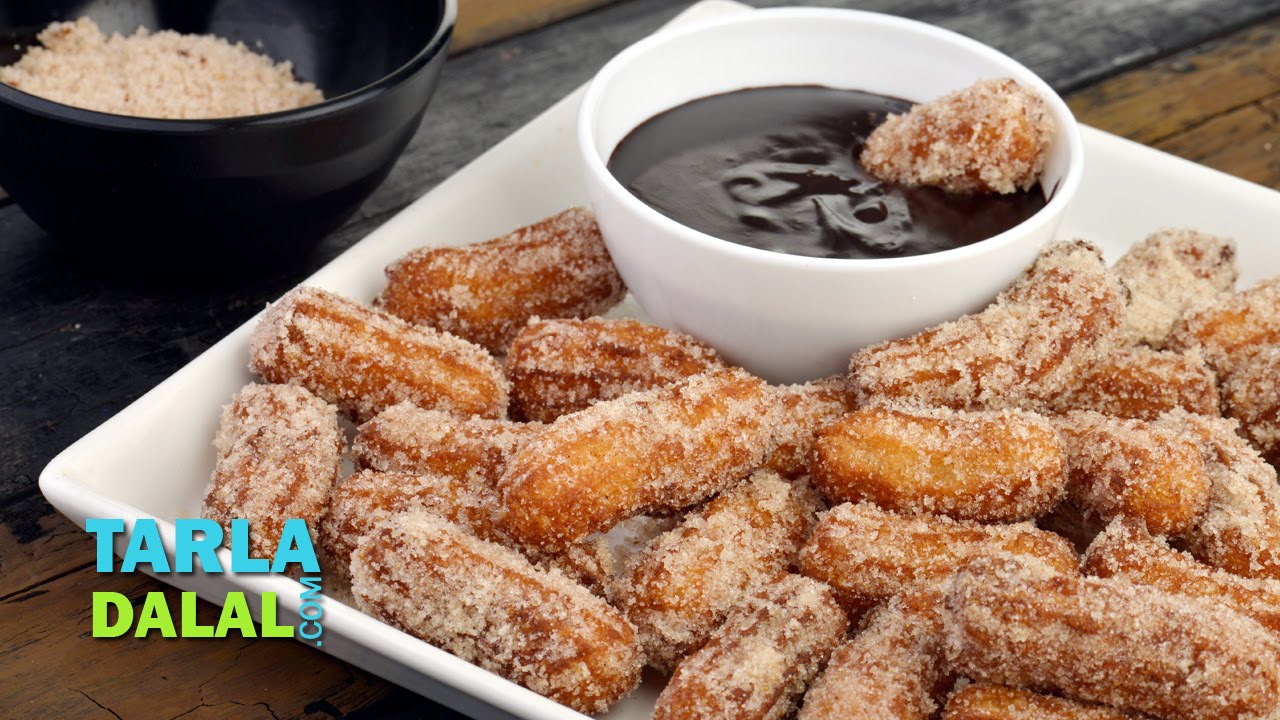 Churros/How to Make Famous Mexican Sweet/ Easy Breakfast Recipe by Tarla Dalal